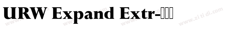 URW Expand Extr字体转换